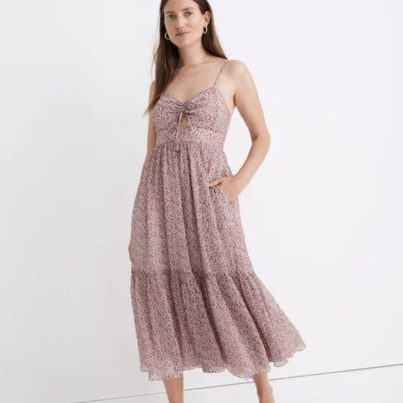 Madewell Midi Dress Size 10 - Picture 1 of 7